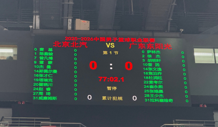 周琦赵睿首度交锋京粤大战引爆季后赛焦点